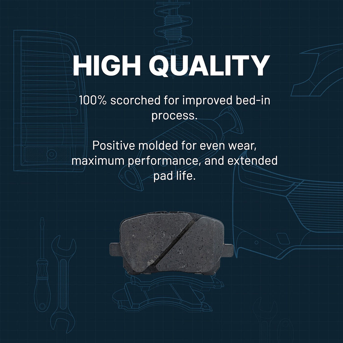 Front Brake Pads Set for Accord FWD (2003–2007)