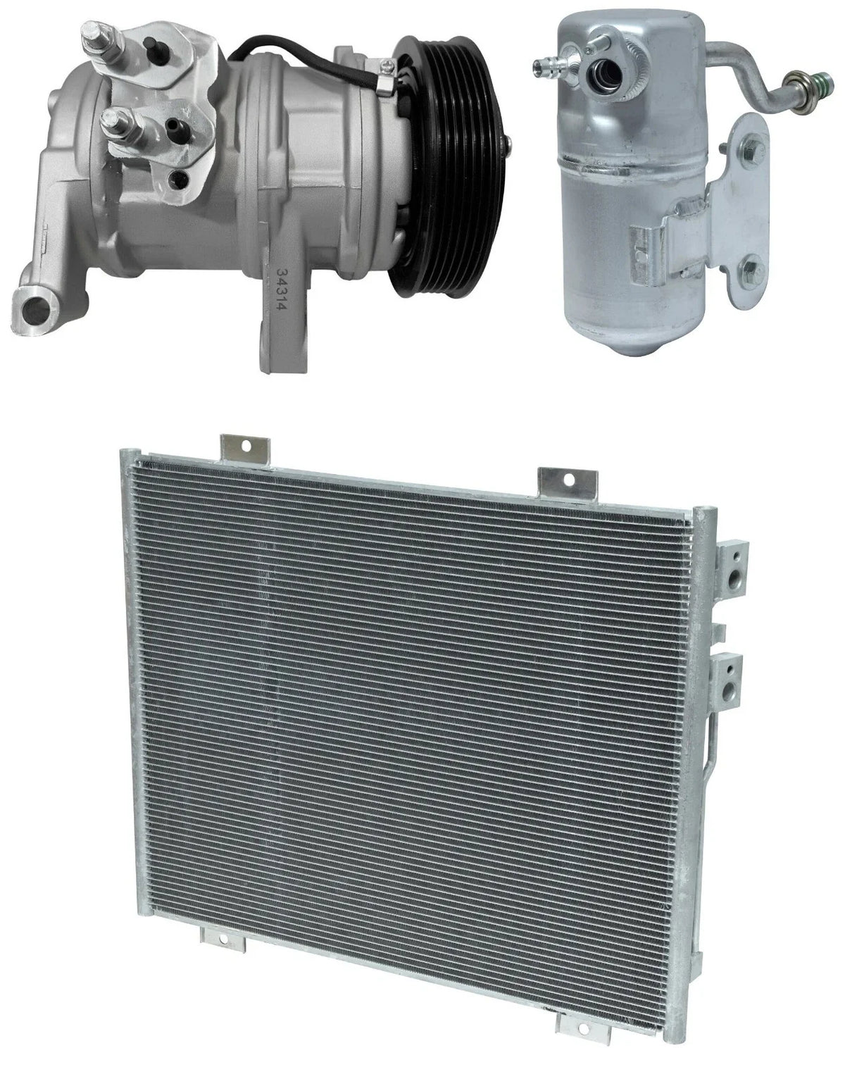 AC Compressor Kit with Condenser for Dodge Dakota 4.7L (2007–2011)