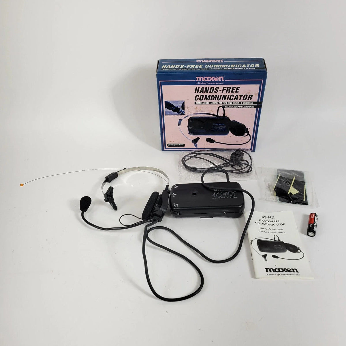 Hands-Free Communicator Headset for Helmet - Maxon 49-HX