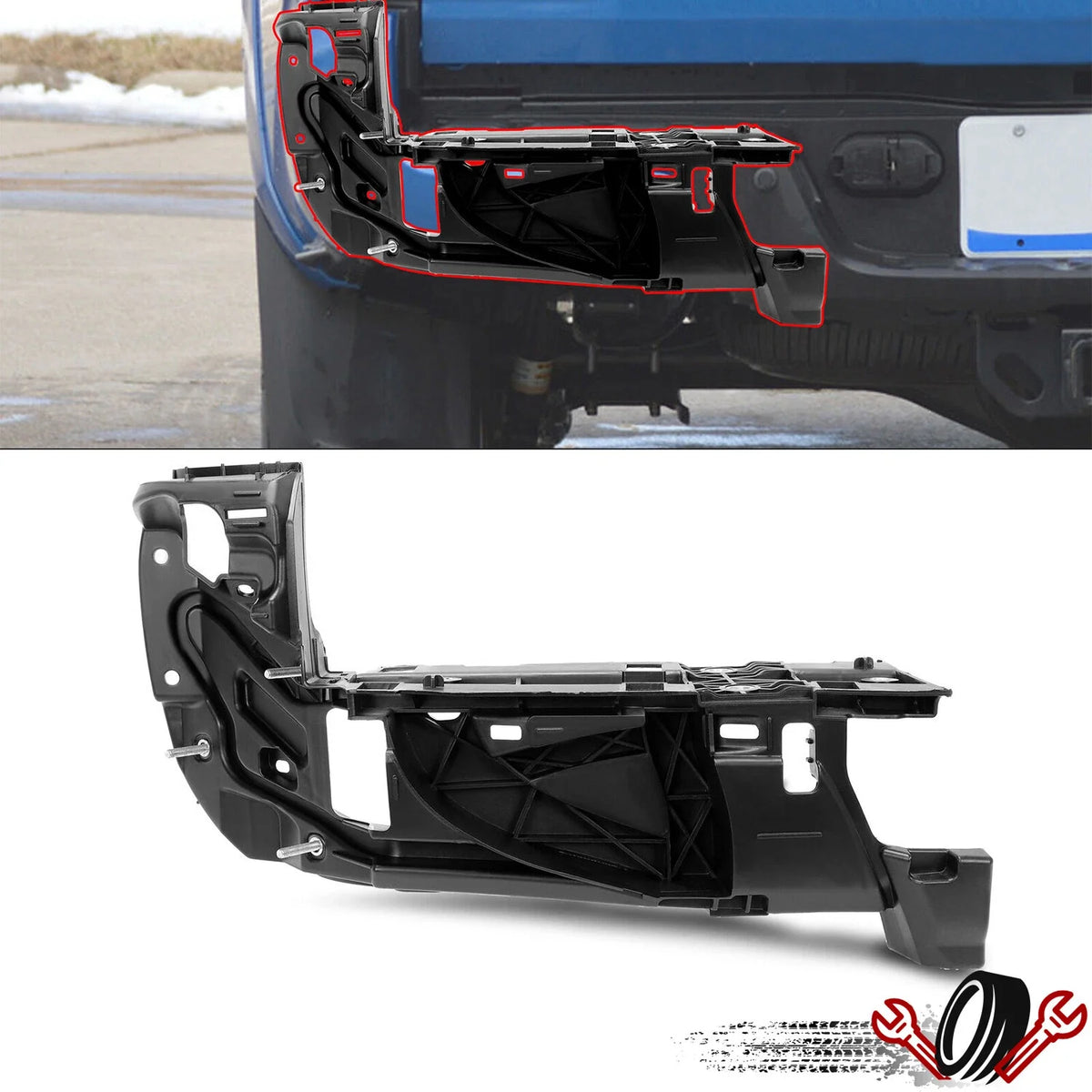 LH Rear Bumper Extension Bracket for Toyota Tacoma (2016–2023)