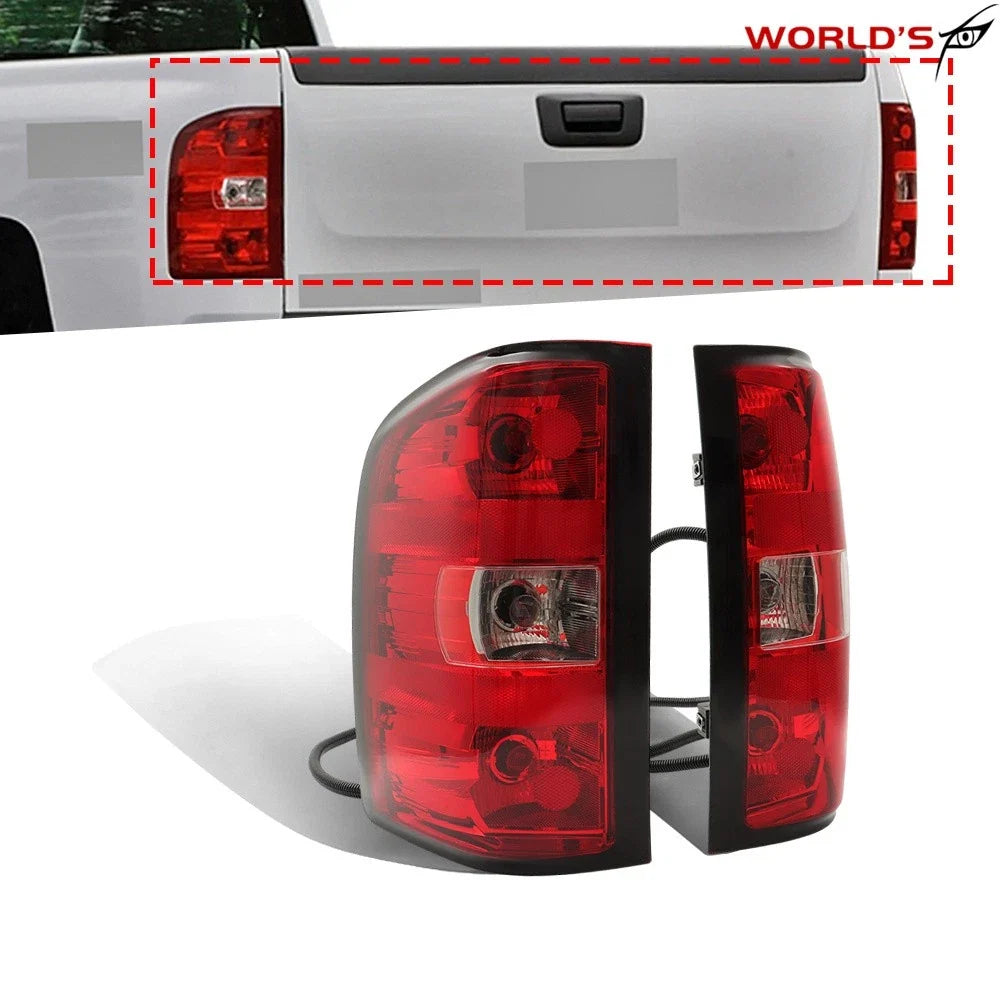 Tail Lights for Chevy Silverado 1500 2500 3500 (2007–2014) Rear Pair