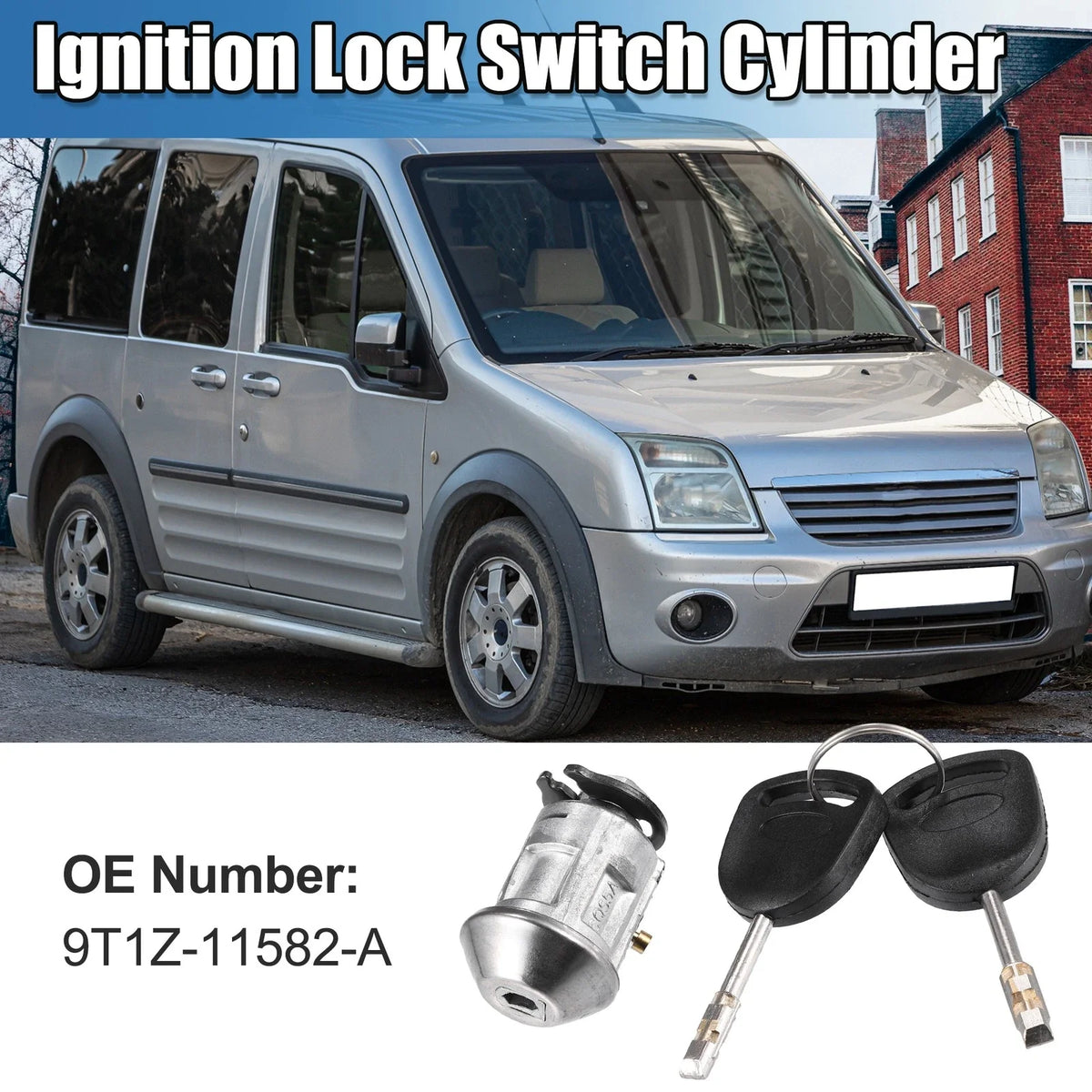 Steering Column Ignition Lock Cylinder for Ford Transit Connect (2002–2013) No. 9T1Z11582A