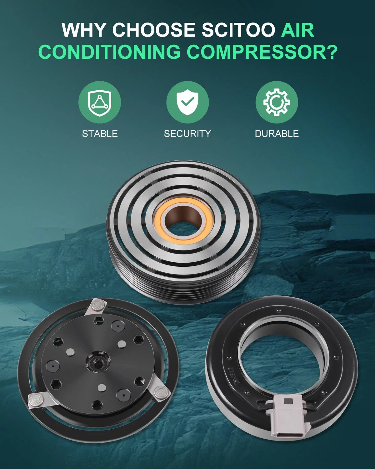 Compressor Clutch Kit for Ford Ranger 1990-2011, Mazda 4.0 5.0L