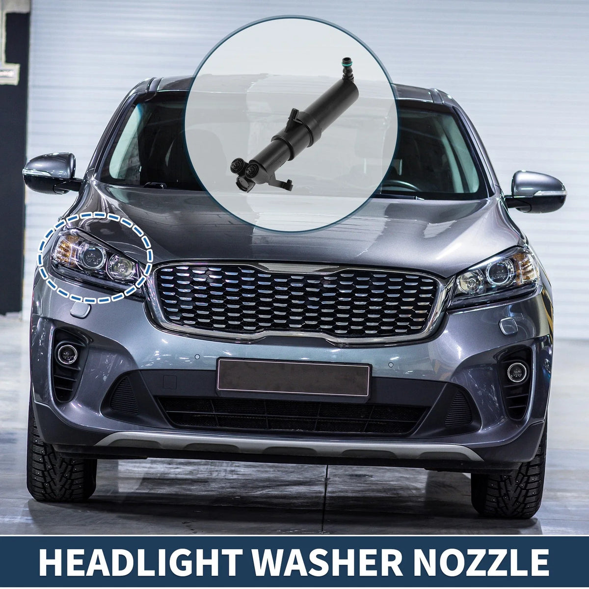 Front Passenger Headlight Washer Nozzle for Mercedes-Benz C230 (2003–2007) No.2038600647