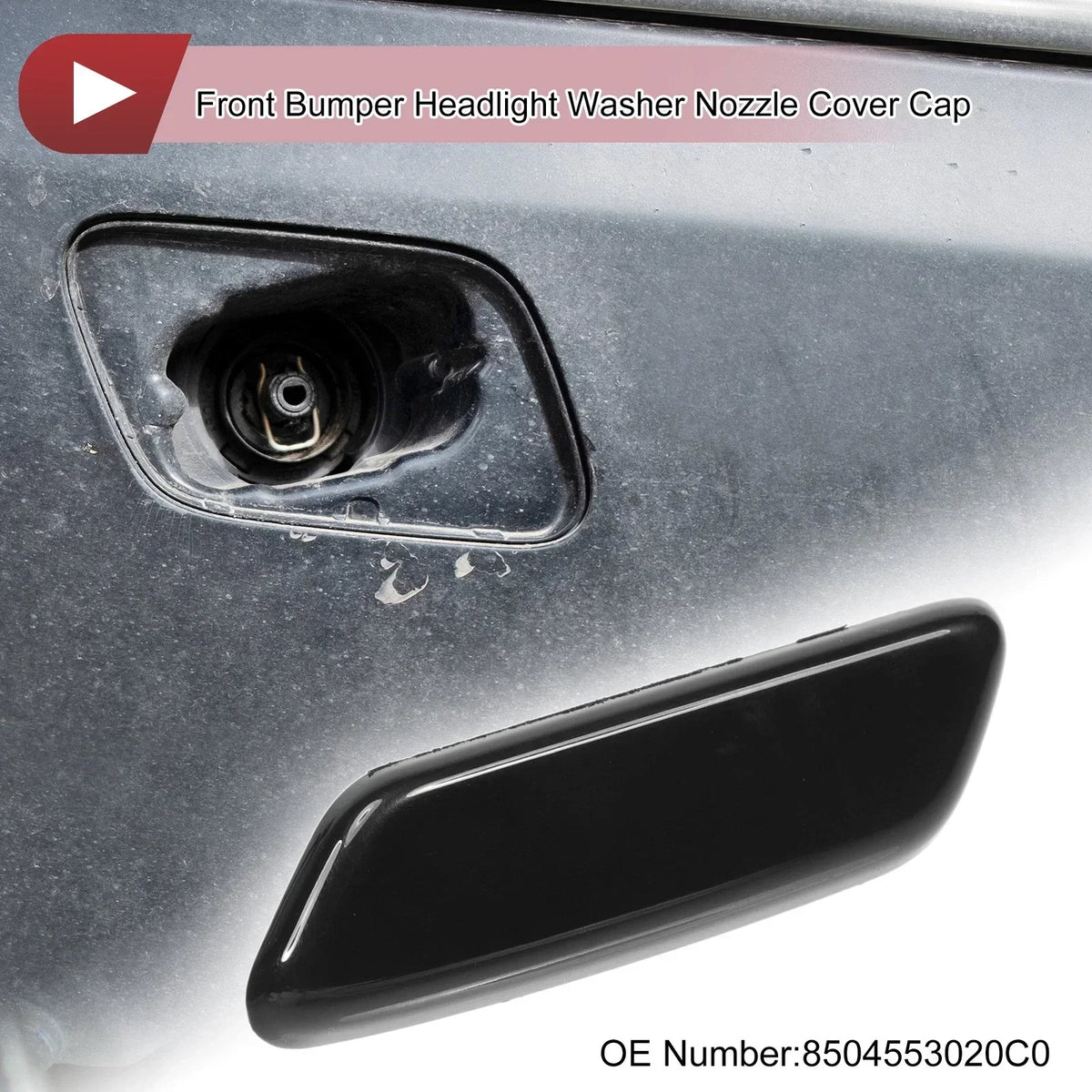 Washer Nozzle Cover Front Left - Black for Lexus IS250 2009-2010