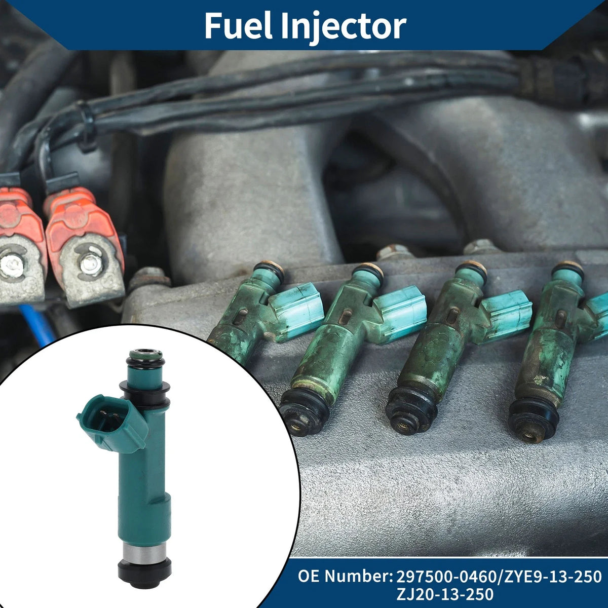 Fuel Injector No. 297500-0460 for Mazda 3 Hatchback 1.6 MZR (2008–2014)