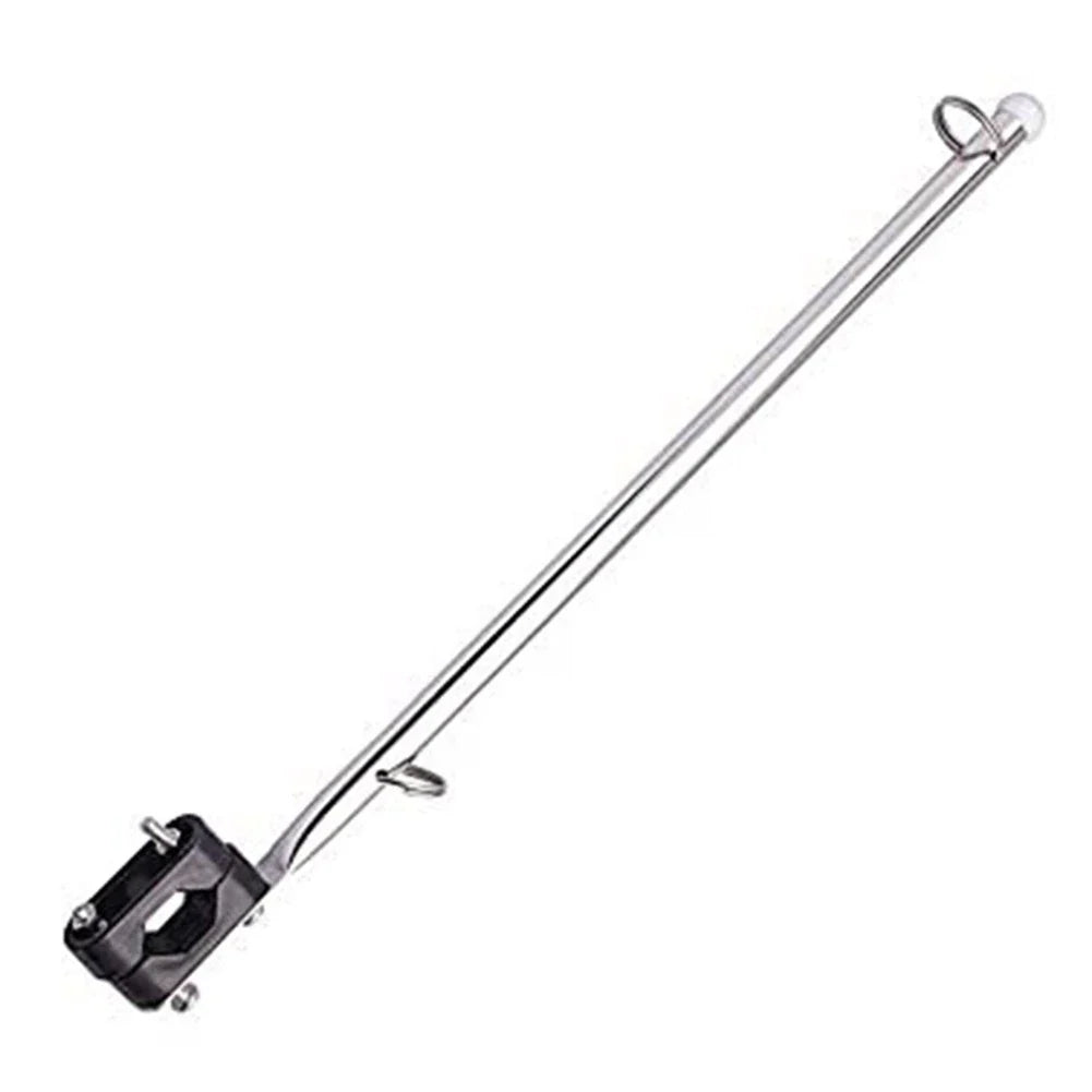 Customizable Adjustable Flag Pole Holder - Stainless Steel for Boats