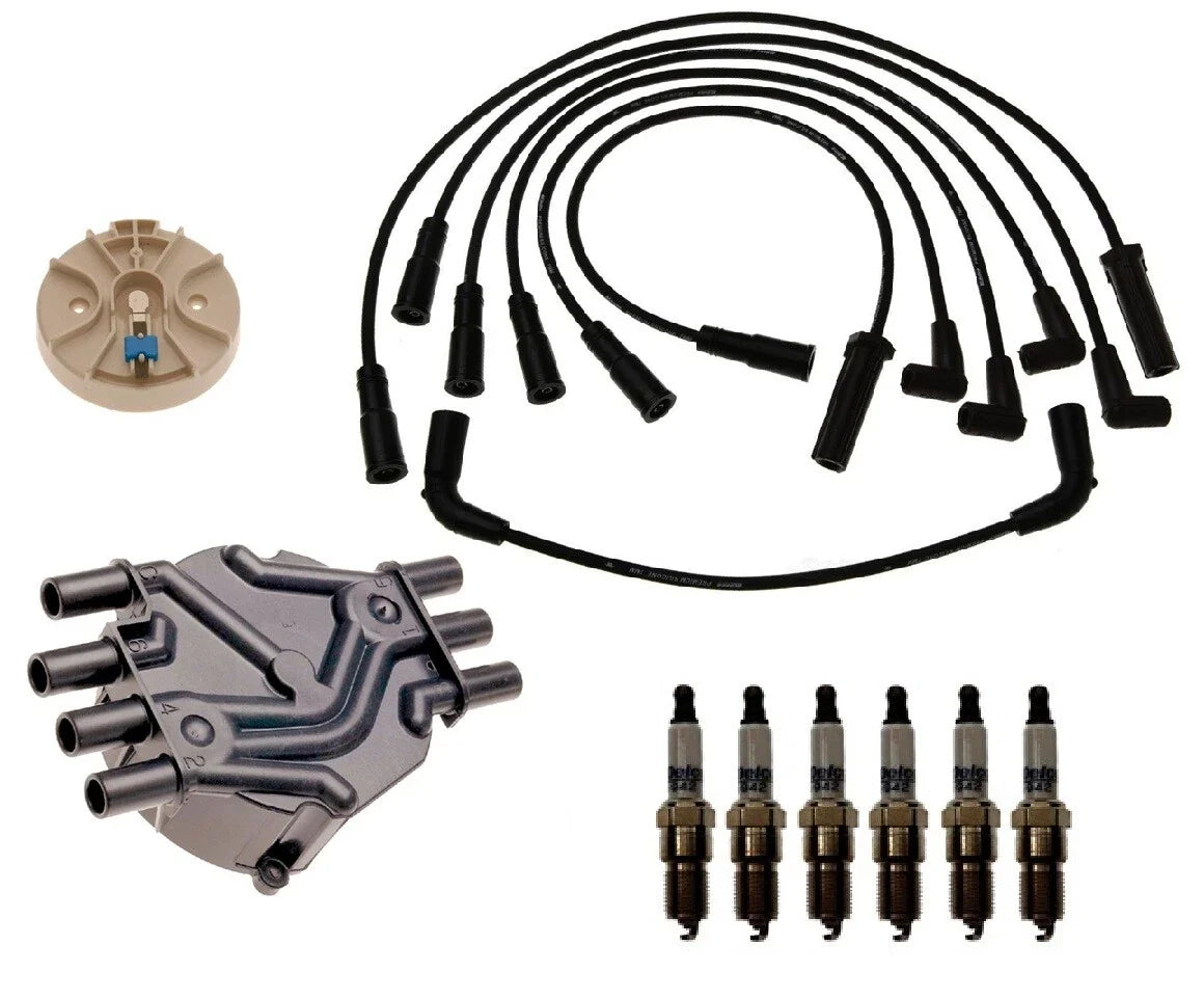 ACDelco Ignition Kit: Distributor Rotor, Cap, Wires & Spark Plugs for Chevy S10 (1994–2004)