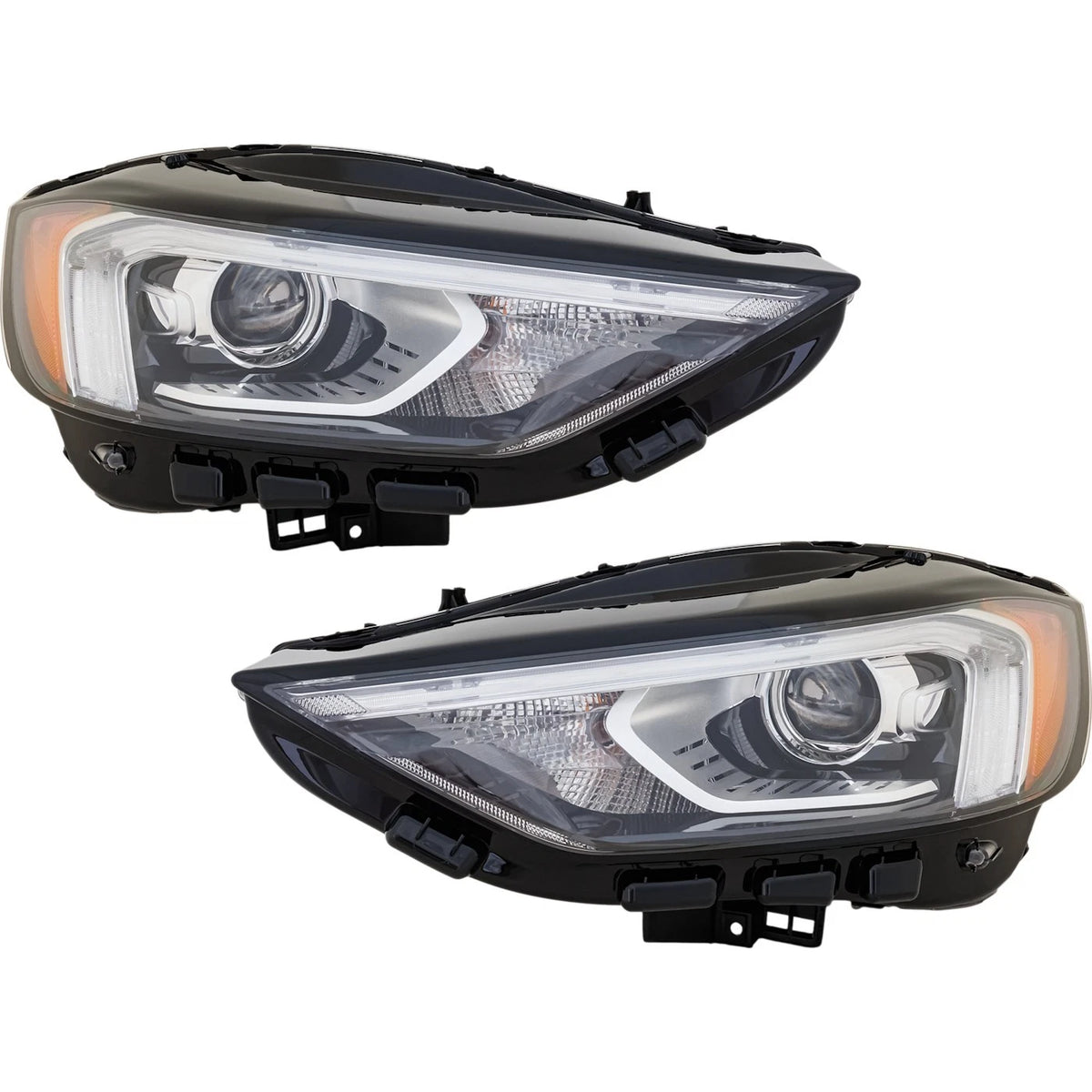 Set of 2 LED Headlights for Ford Edge (2019–2024) w/ Bulbs CAPA SEL