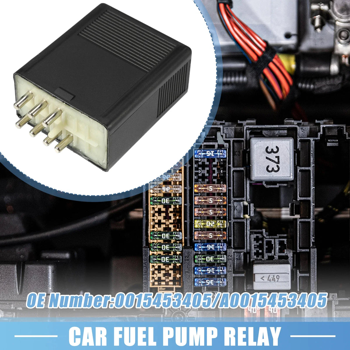 Fuel Pump Relay No.0015453405 for Mercedes-Benz 380SE 380SEC 380SEL 500SEC (1981–1991)