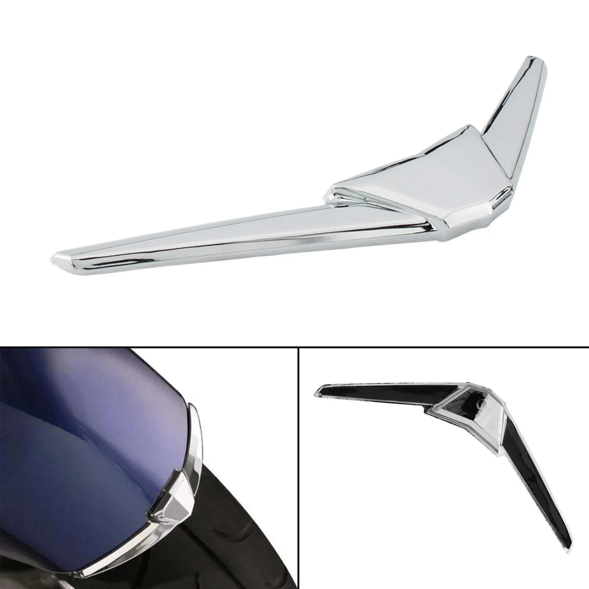 Chrome Accent Trim for Rear Fender Tip on Honda Goldwing GL1800 2018-2021