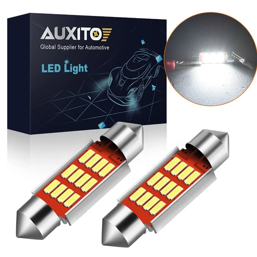 2X 36mm LED C5W Number Plate Festoon Light Bulbs 12V H for Car