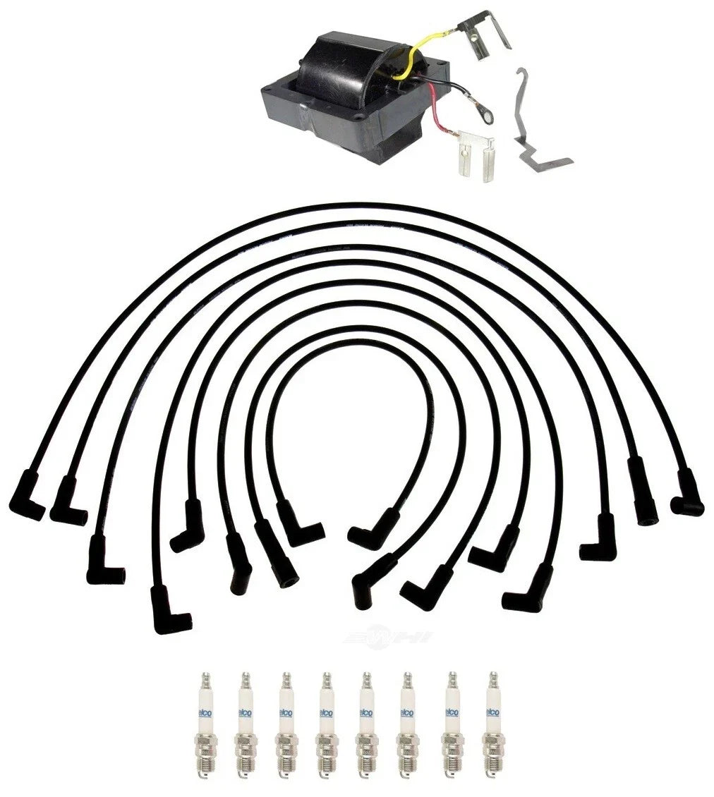 Ignition Wires & Spark Plugs Kit for Chevrolet C20 Suburban V8 (1973–1991)