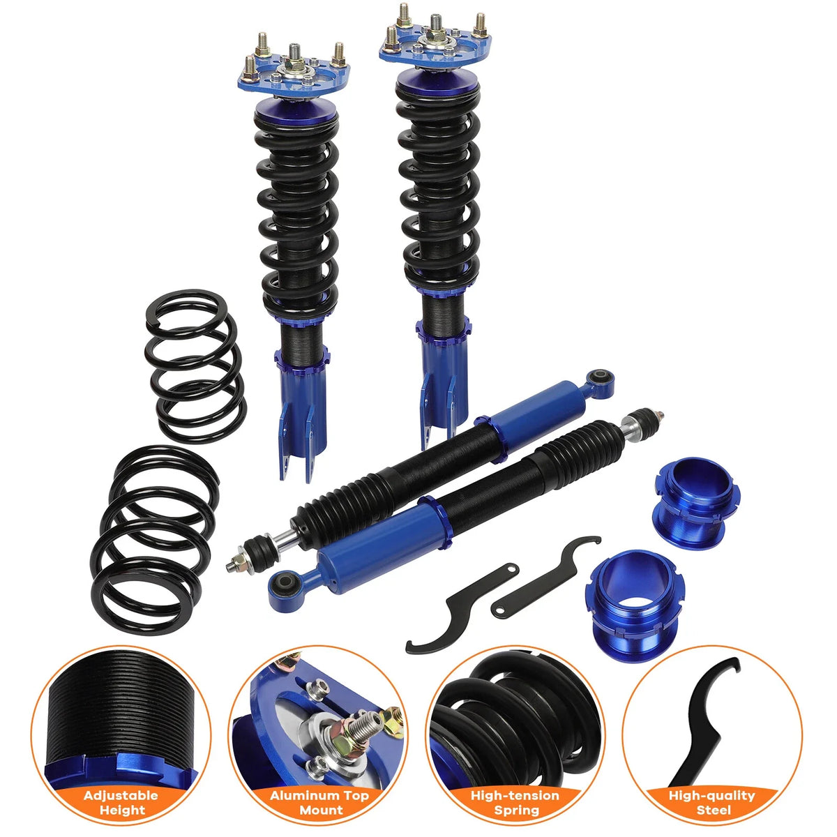 Coilovers for Ford Mustang (1994–2004) Adjustable Height Suspension