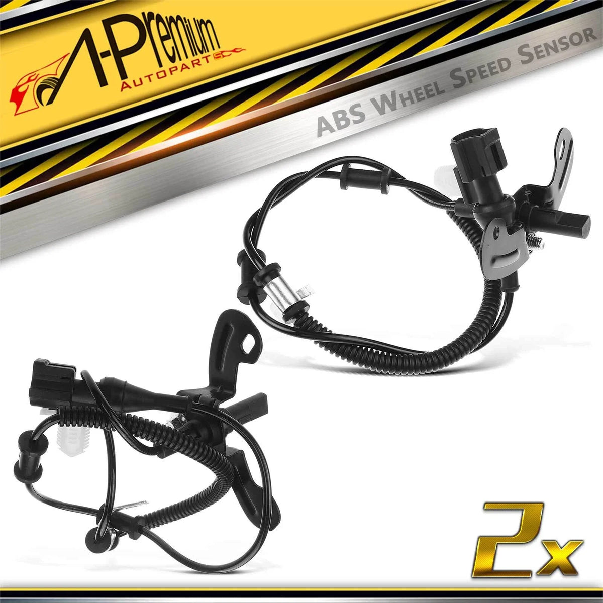 2X Front ABS Wheel Speed Sensor for Ford E-150/250/E350 (2008)