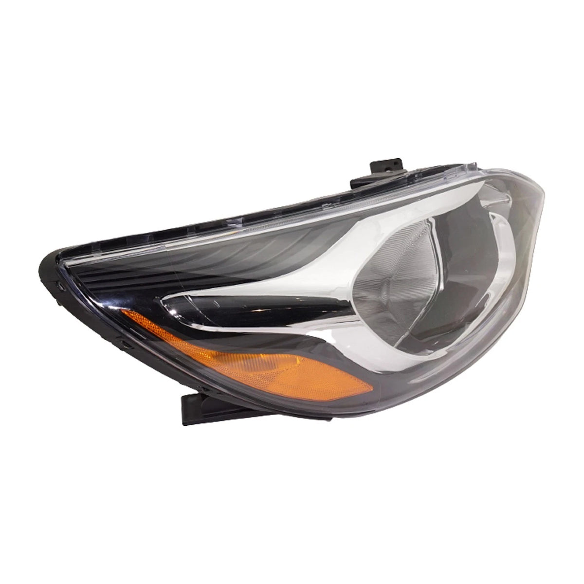 Headlight Set for Kia Rio (2012–2017) Driver & Passenger Side LED Clear Lens