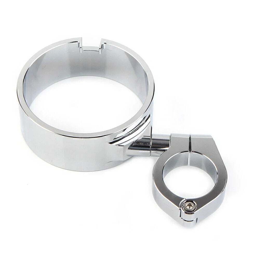 39mm Chrome Side Mount Speedo Relocation Bracket for Harley Dyna Sportster (2004–2023)