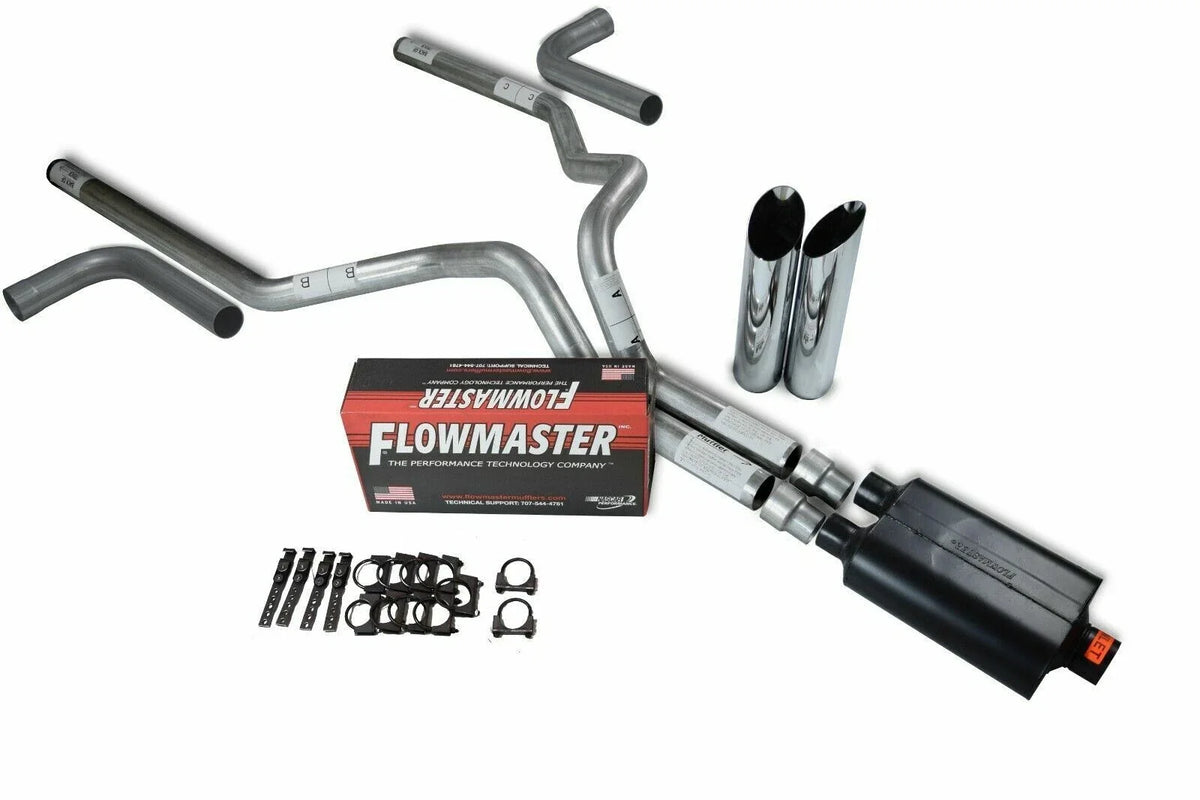 3" Side Exit Dual Exhaust Kit - Flowmaster Super 40 for 2021–2025 F150
