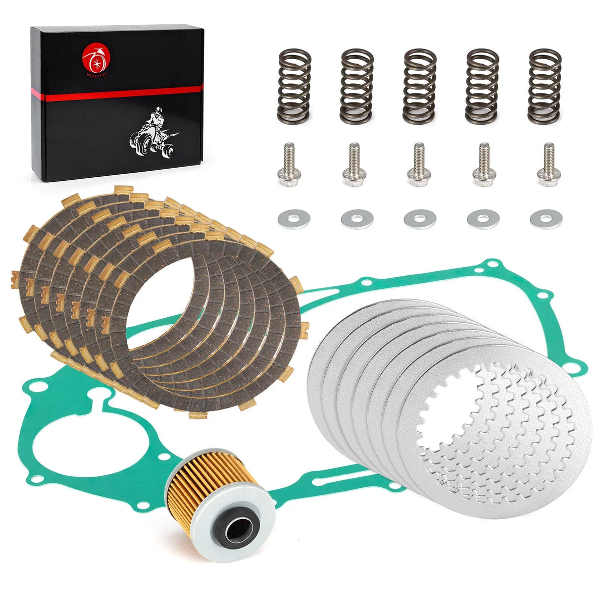 Clutch Plates and Gasket Kit for Yamaha XVS650 V-Star 650 (1998-2010)