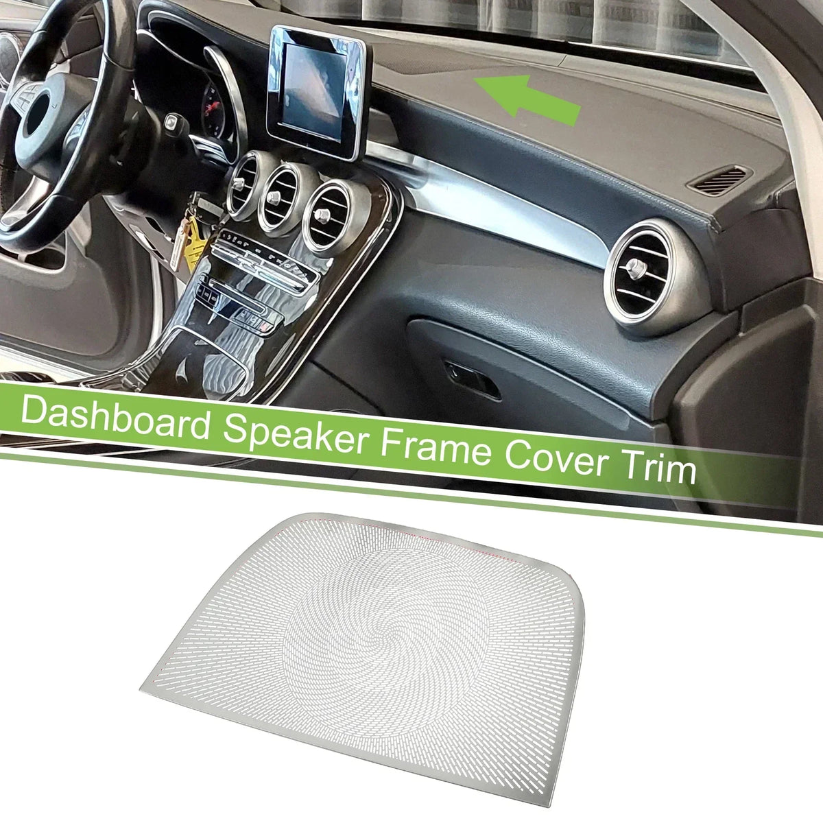 2023 Mercedes Benz GLC Dashboard Speaker Frame Cover Trim - Silver