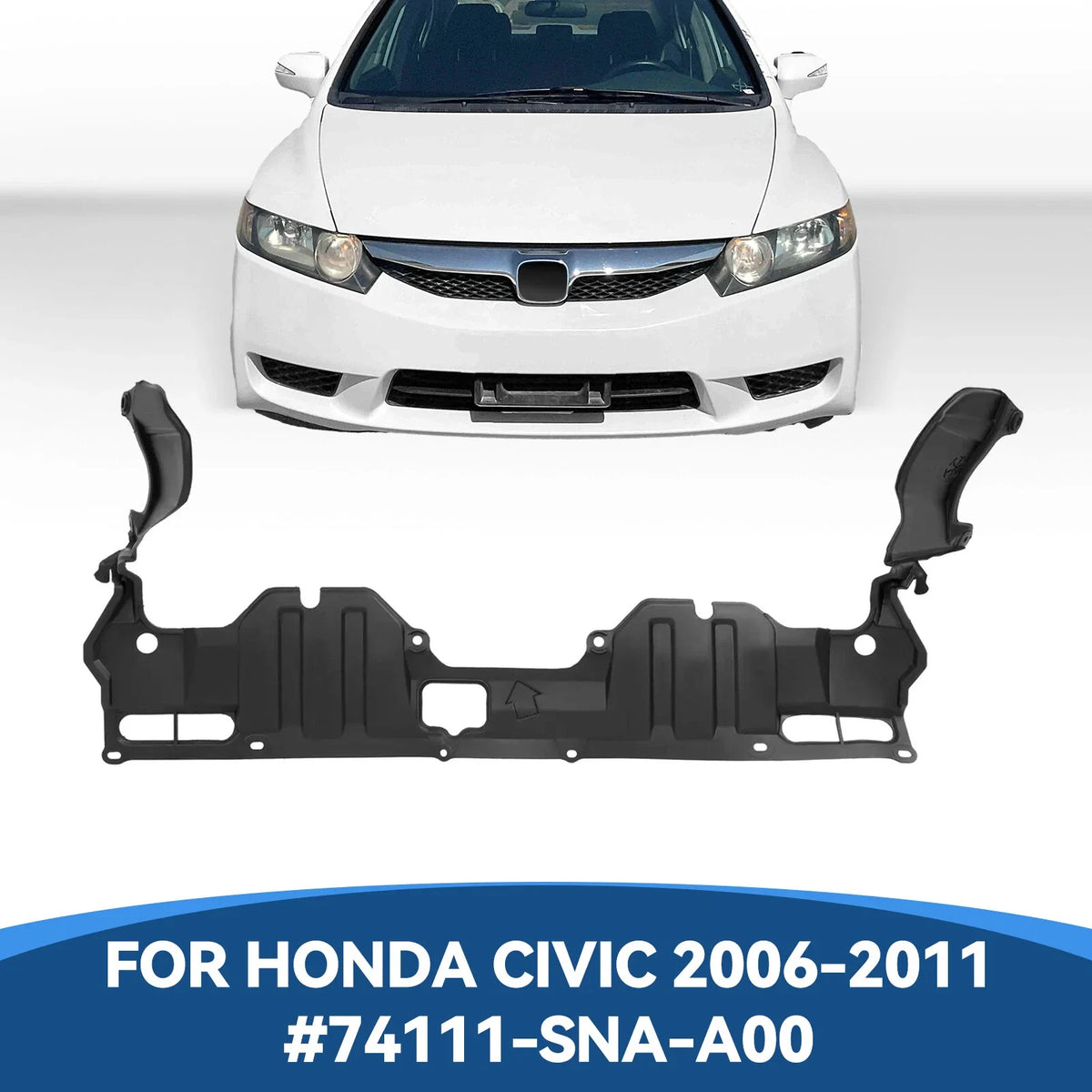 Under Cover Front Engine Splash Shield for Honda Civic 2006-2011 #74111-SNA-A00