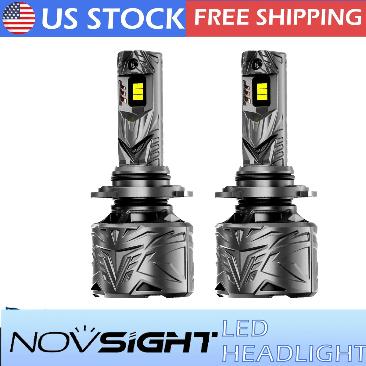 9004 HB1 LED Headlight Bulbs Conversion Kit - 6500K