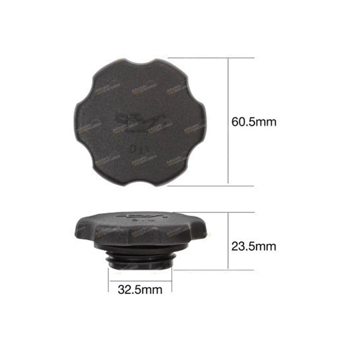 Plastic Screw Engine Oil Cap for Tridon - Fine Thread