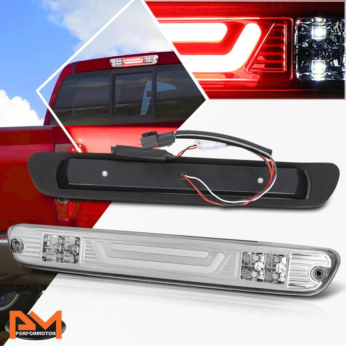 LED Bar 3rd Tail Light for 2004-2012 Colorado/Canyon - Chrome Finish
