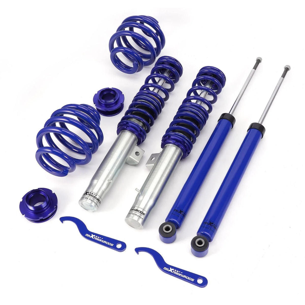 4-Piece Racing Coilovers for BMW E46 3-Series (1998–2006)