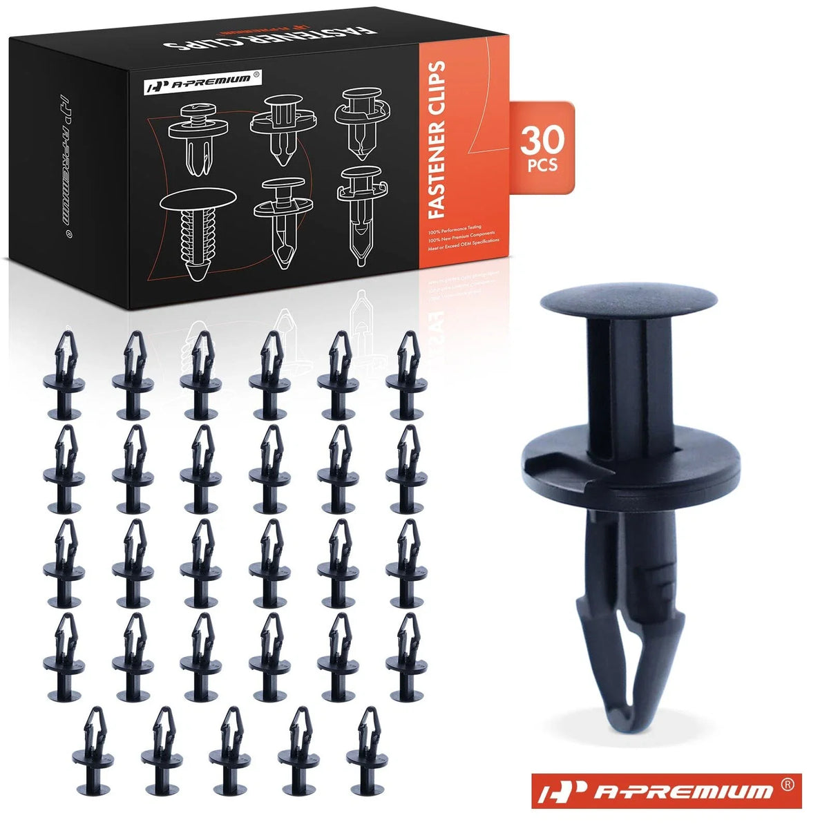 30Pcs Nylon Fender & Toe/Floor Panel Retainers for Ford