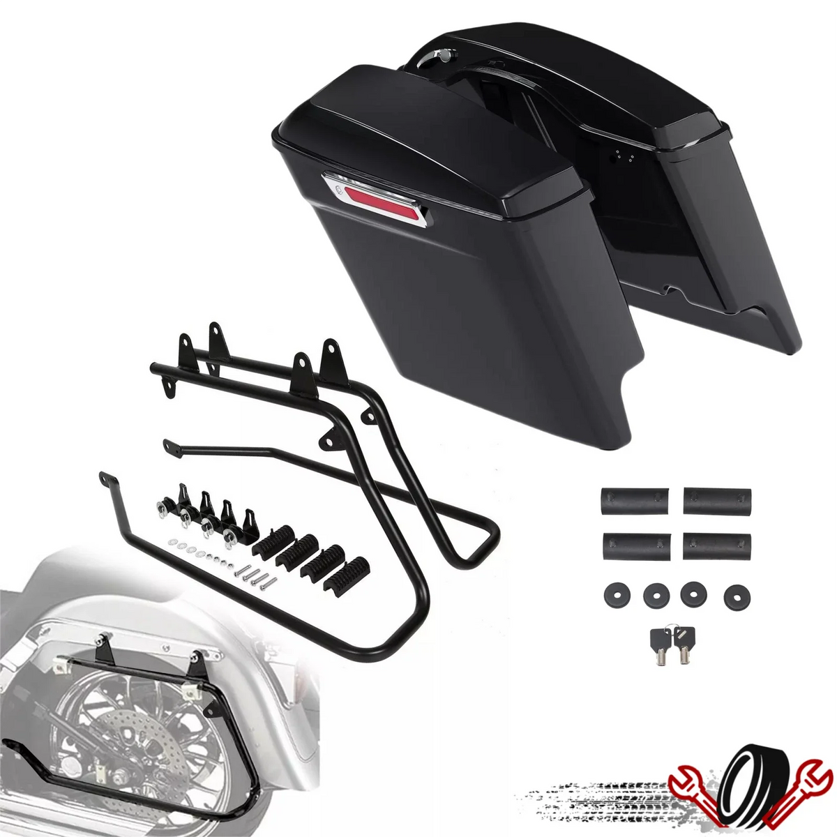 Saddlebag Conversion Bracket for Harley Softail (1986–2017)