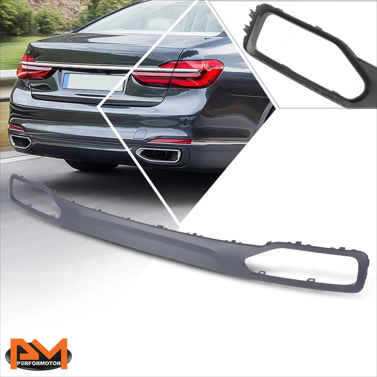 Lower Rear Bumper Valance Deflector for BMW 740i 745e 745Le 750i 2020
