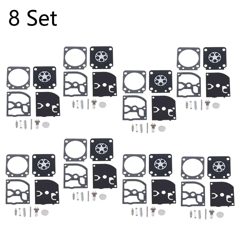 8-Piece Carburetor Gasket Kit for ZAMA RB-129 C1M-W26A C1M-W26B C1M-W26C