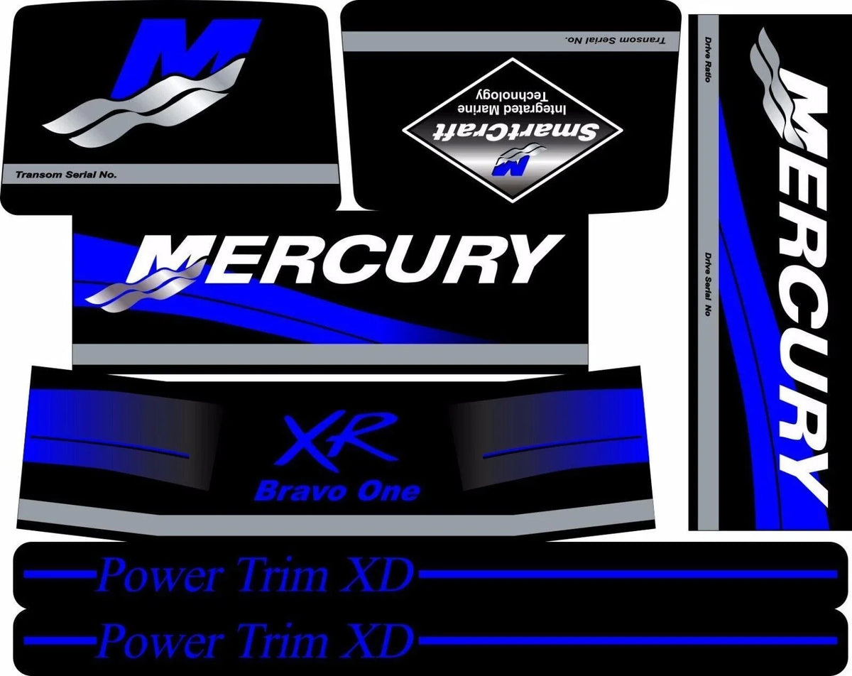 Decal Sticker Kit for MerCruiser XR Bravo One Drives (37-15167A90)