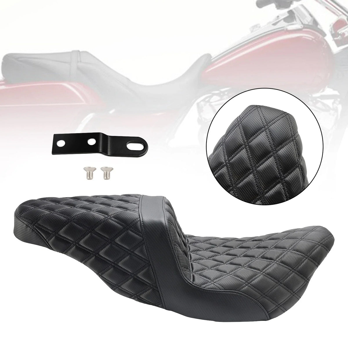 Seat Cover Set for FL Touring Models (2008–2023) - Black