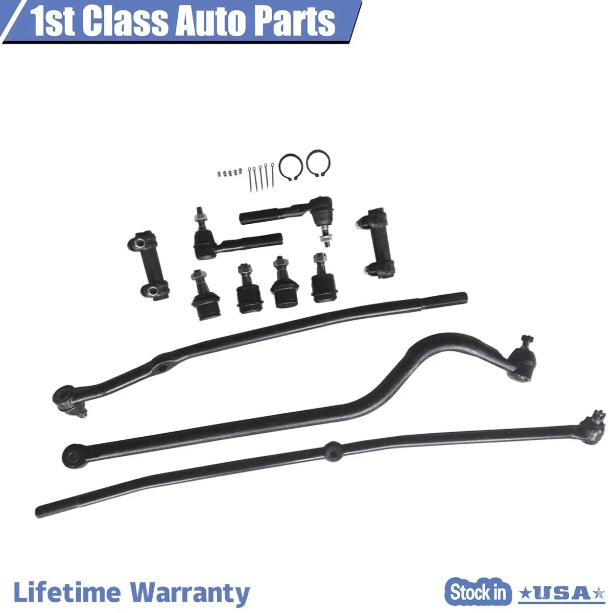 Front Suspension Track Bar Drag Link Kit for Dodge Ram 2500 3500 (2000–2002)