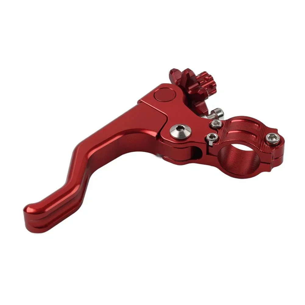 Motorcycle 7/8" Red Stunt Clutch Cable Lever Pull