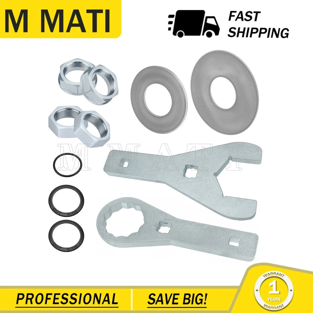 Rear Axle Nut Wrench Tool & Washer Set of 2 for Honda TRX420 2007-2013