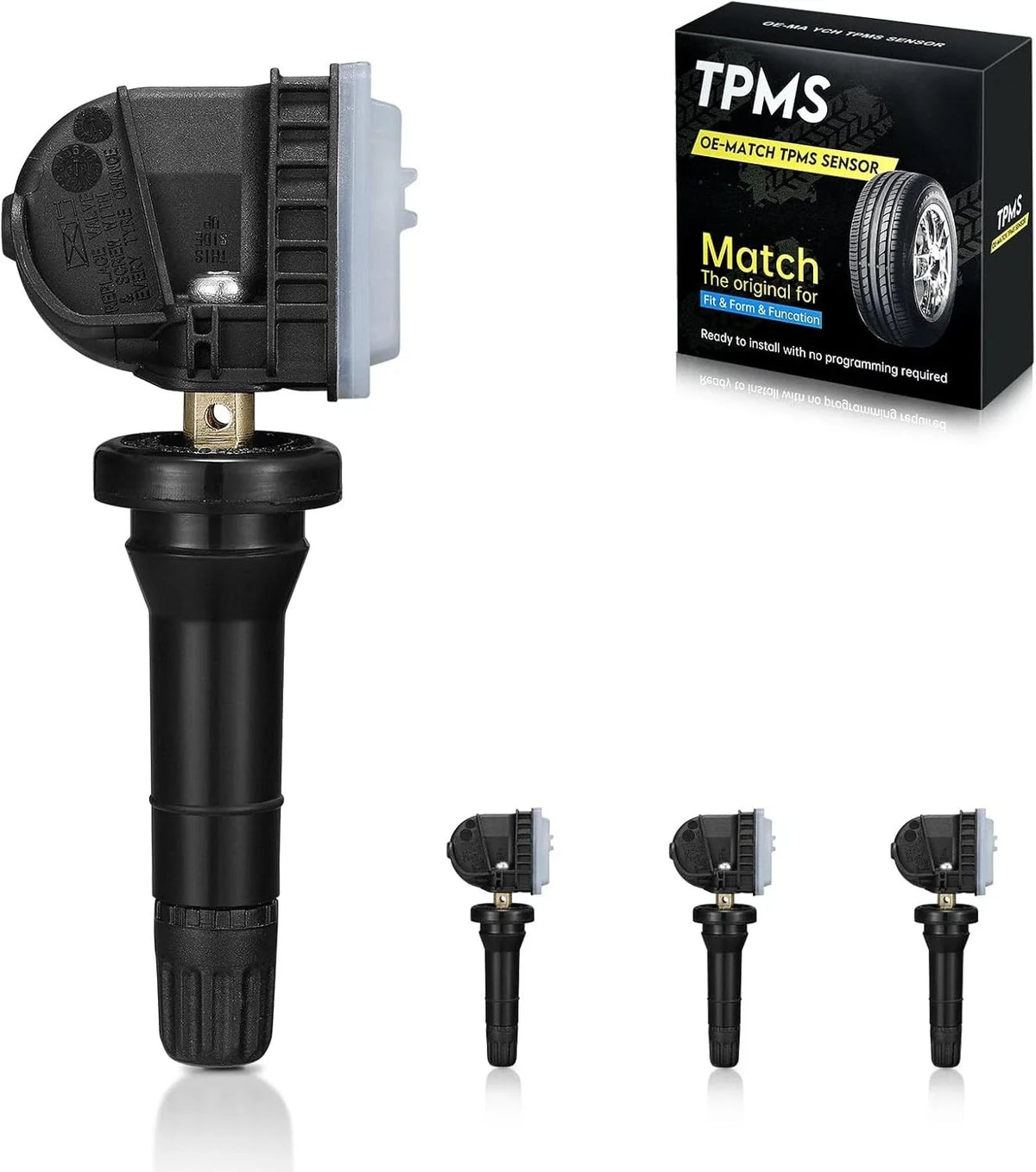 Set of 4 Tire Pressure Monitoring Sensors for GMC Buick Chevy Saturn
