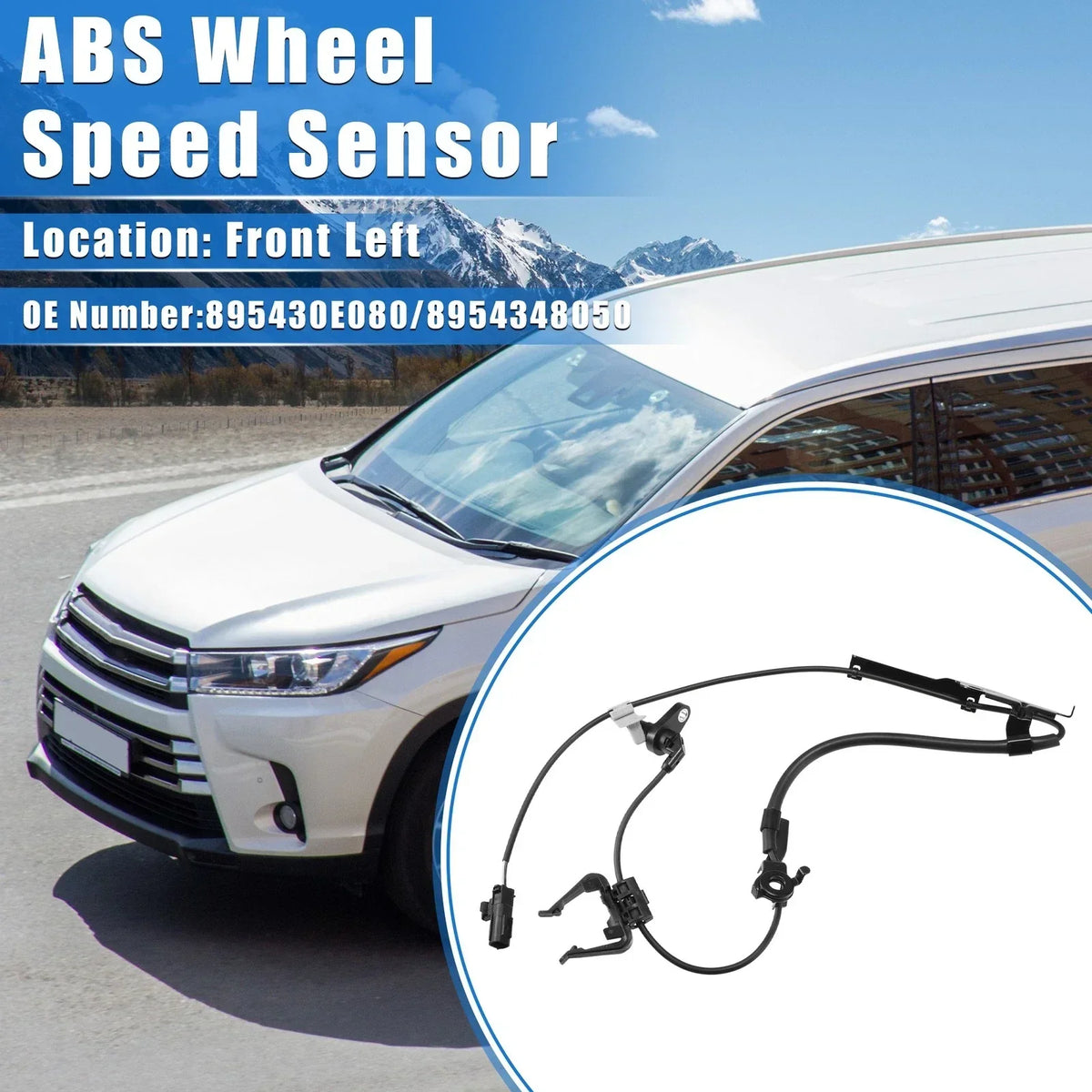 ABS Wheel Speed Sensor for Front Left Side of Highlander (2001-2007)