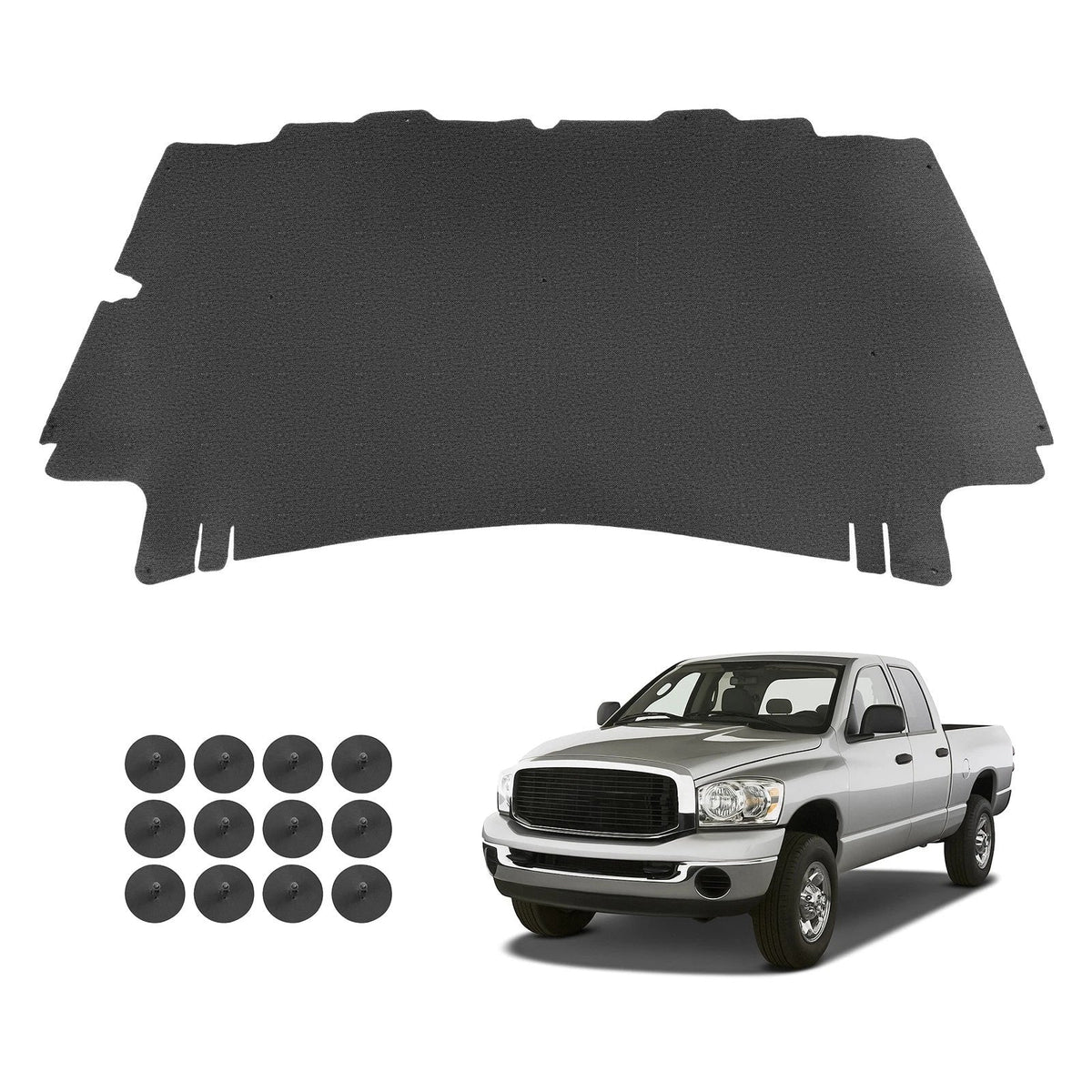 Insulation Pad for Dodge Ram 1500 2002-2008 with Clips