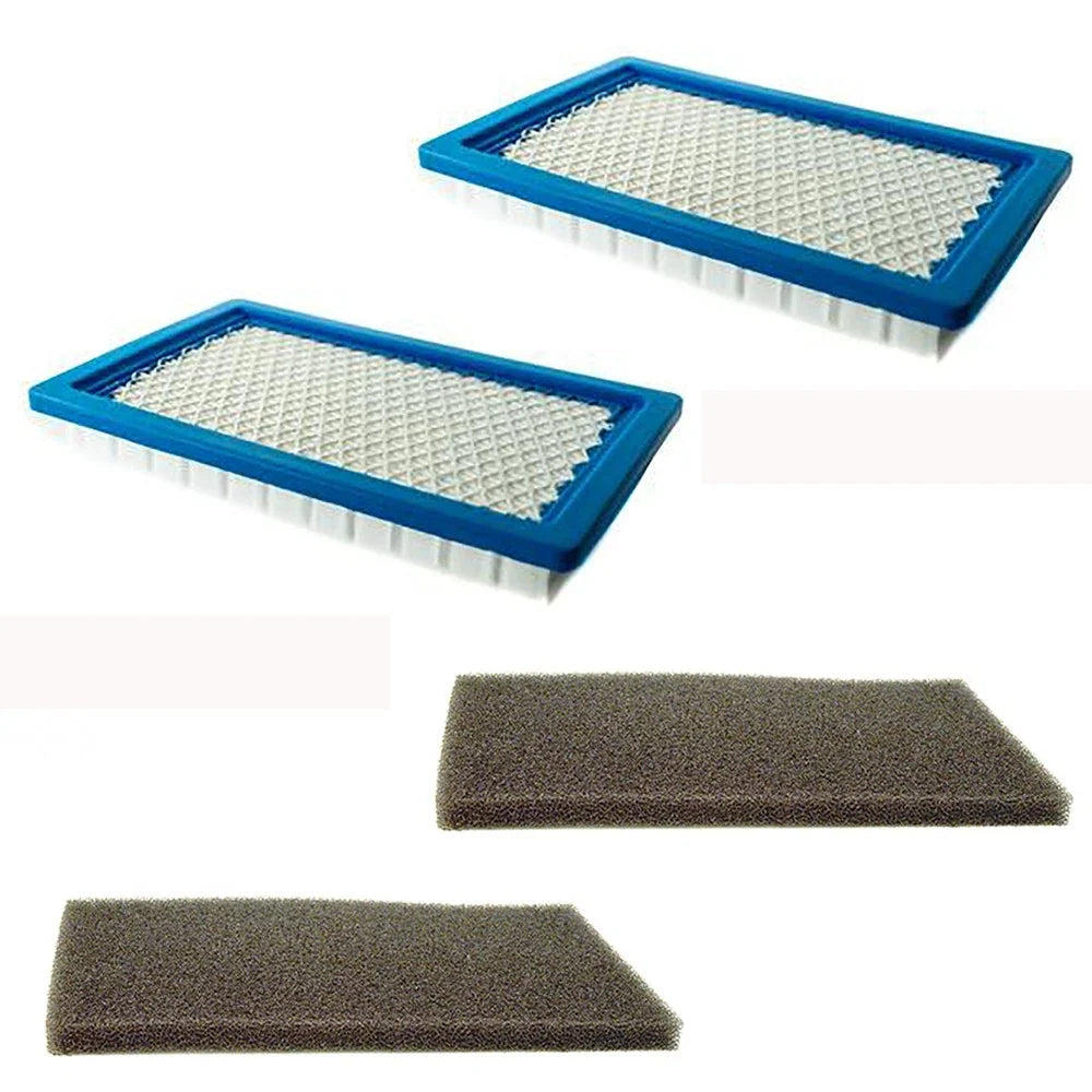 2 Air Filters Plus 2 Pre-Filters for Kawasaki (11013-7017, 11013-7016, 11013-7034)