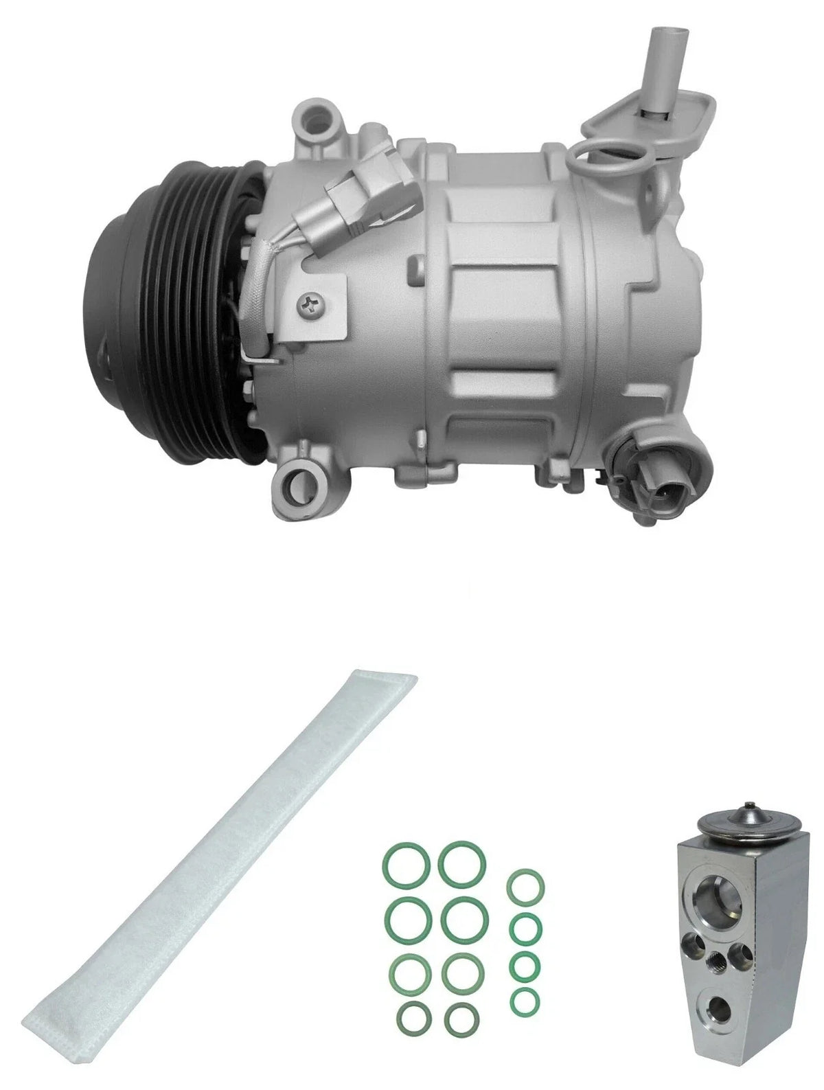 AC Compressor Kit Replacement for Chrysler 200 2.4L (2017–2017)