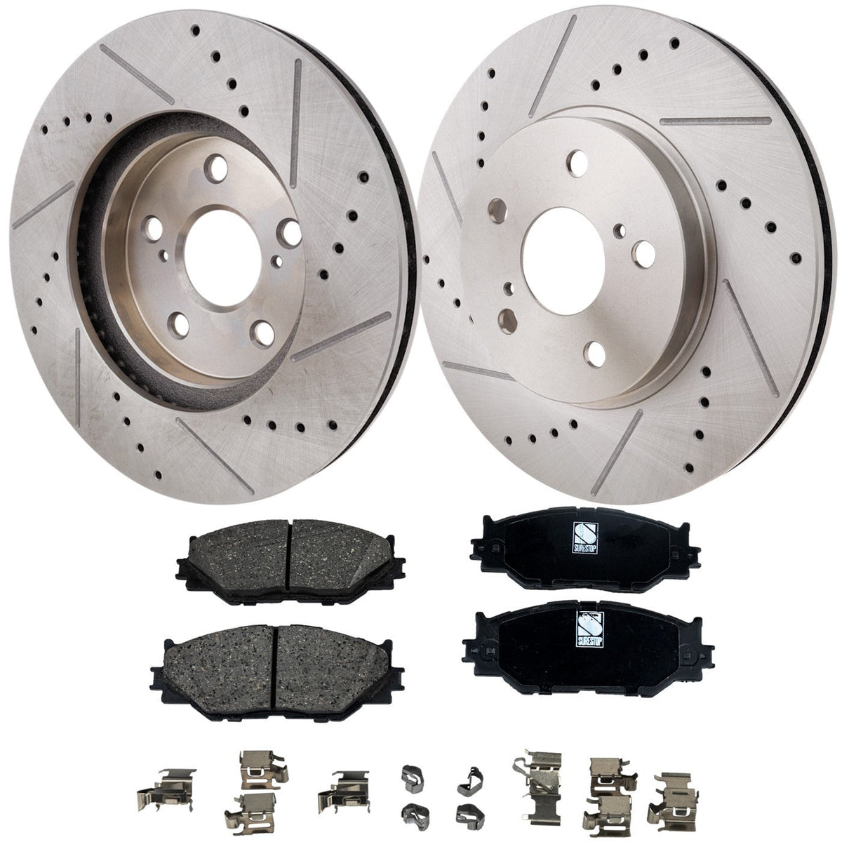 Front Brake Pads and Rotors Set for IS250 2008-2015