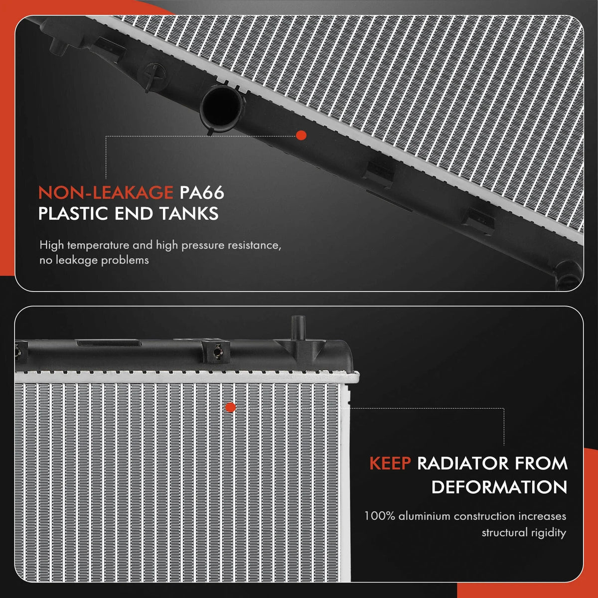Cooling Radiator for 2017-2021 Honda Civic Type R