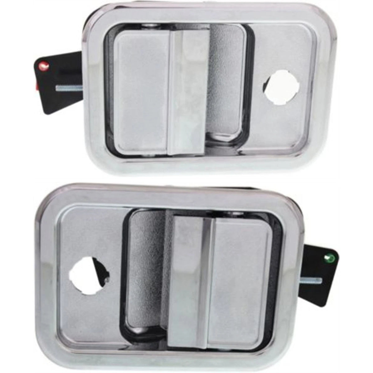 Set of 2 Chrome Door Handles for LH RH Pair