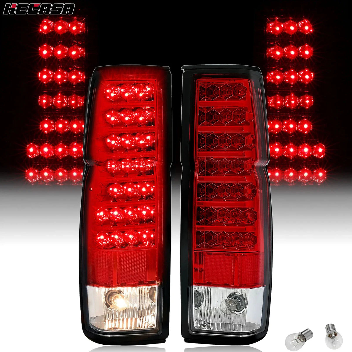 LED Tail Lights - Pair for D21 Hardbody Pickup (1986-1997)