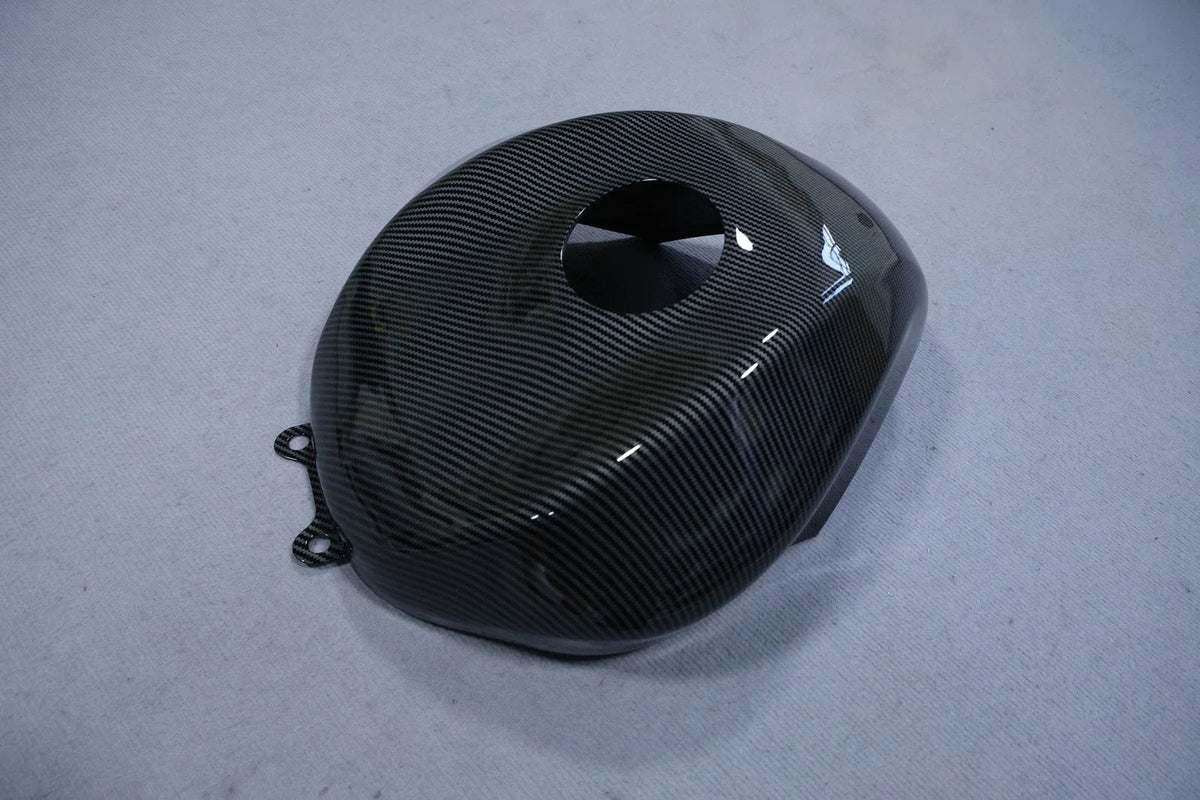Carbon Fiber Fuel Gas Tank Cover Kit for Kawasaki Ninja ZX10R (2004–2005)