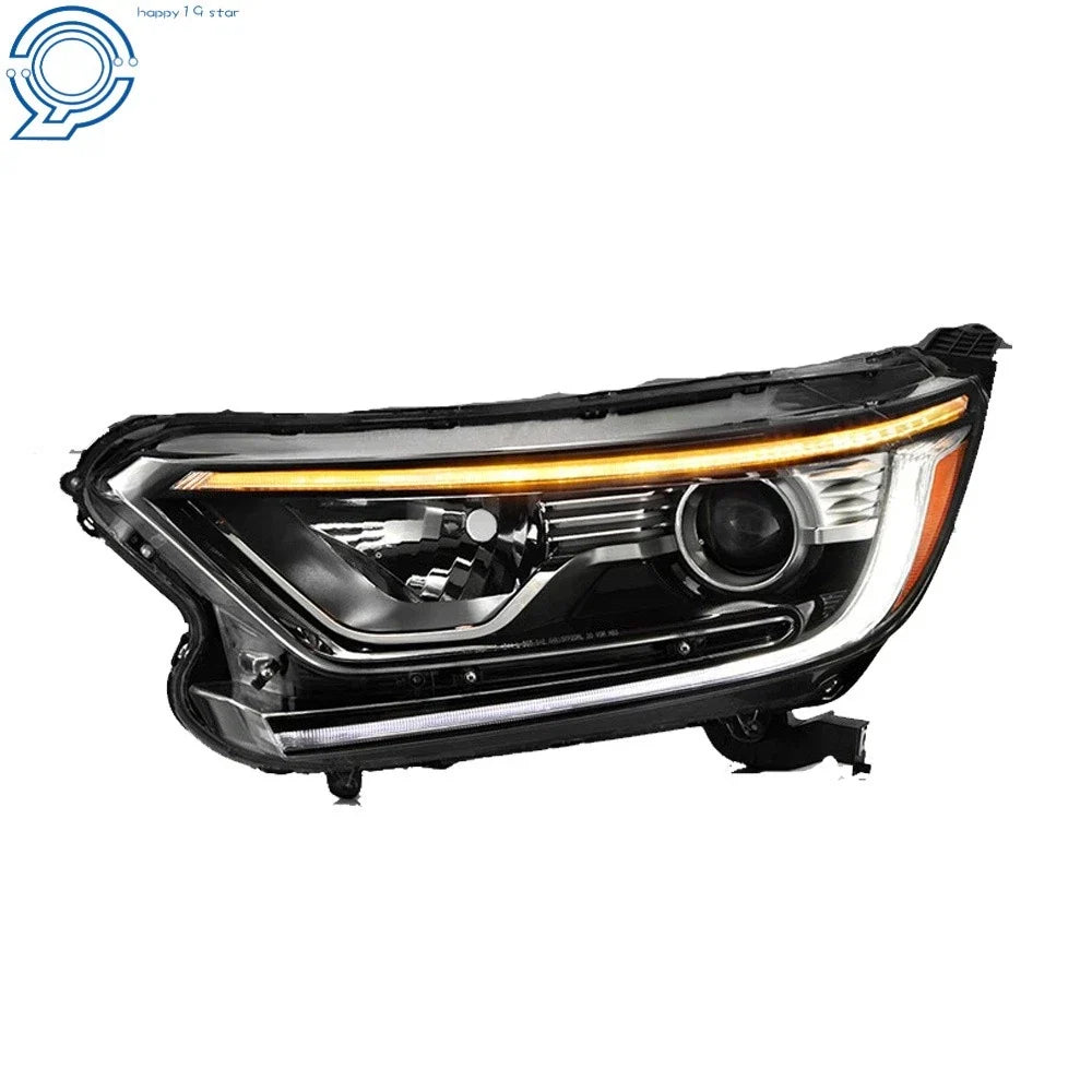 Halogen Front Left Headlight Assembly Black for Honda CR-V 2017 to 2022