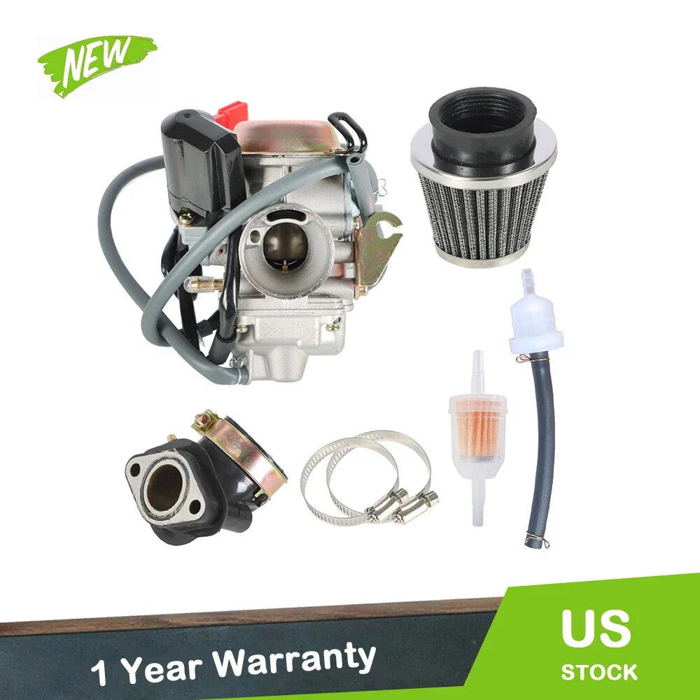 Carburetor with Air Filter Kit for Roketa Gokart 150cc (GY6)